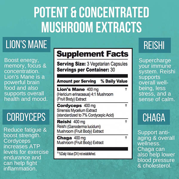Optify Mushrooms ingredients